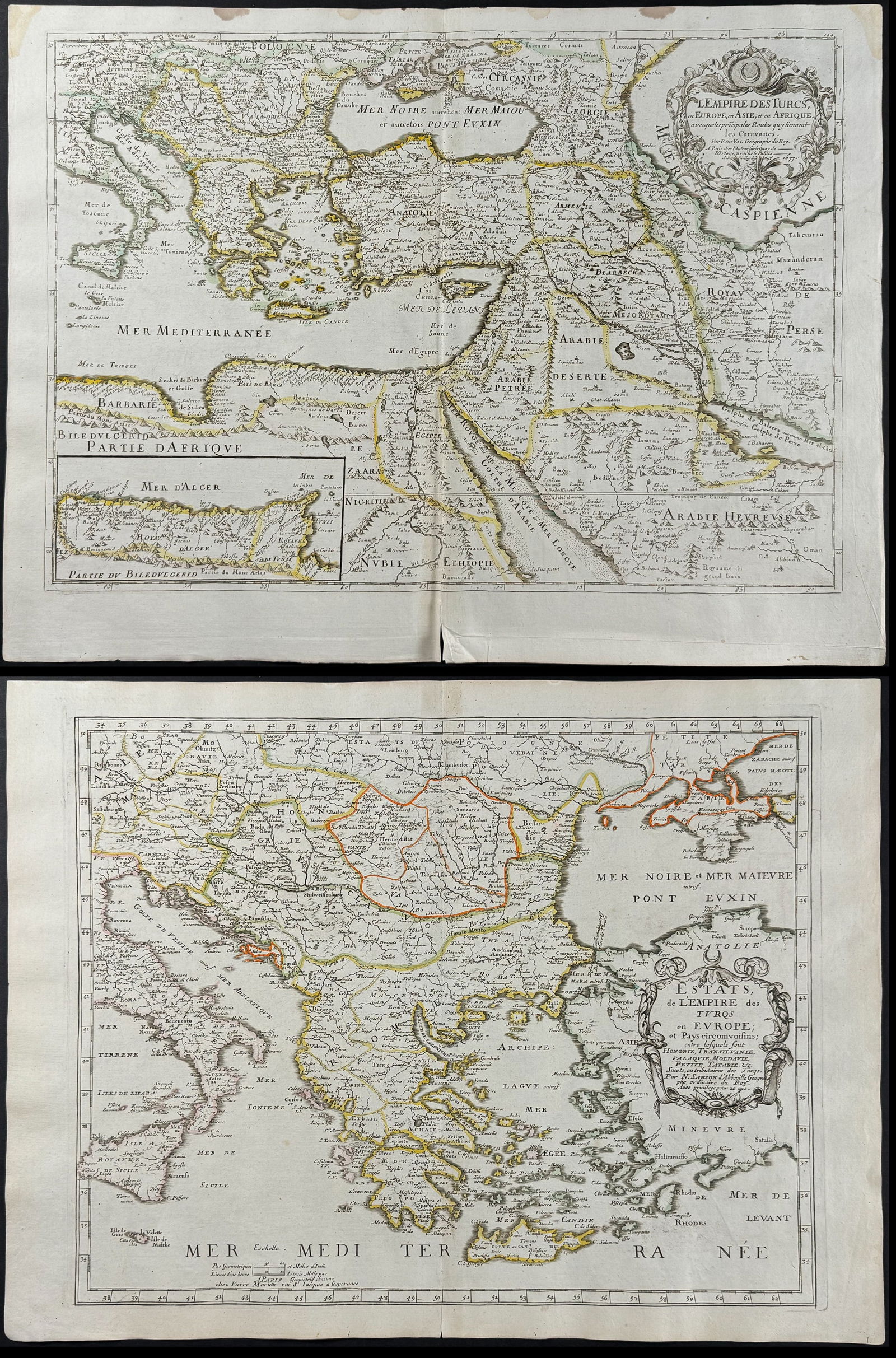 Sanson - Pair of Maps of the Turkish Empire (1 of 3)