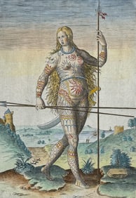 De Bry - Virginia - The true picture of a Pictish woman