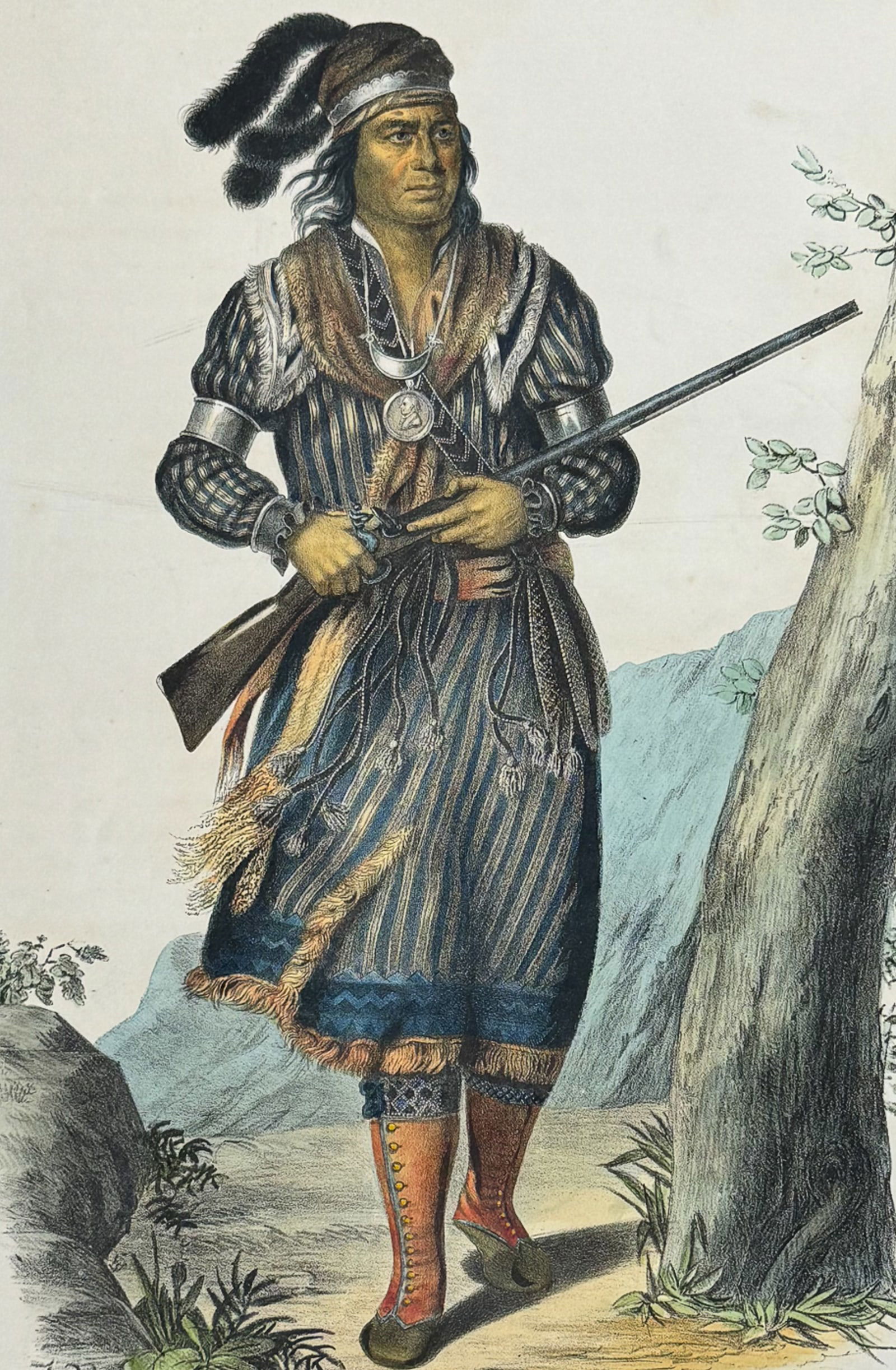 McKenney & Hall, Folio - Tuko-See-Mathla, A Seminole Chief (1 of 2)