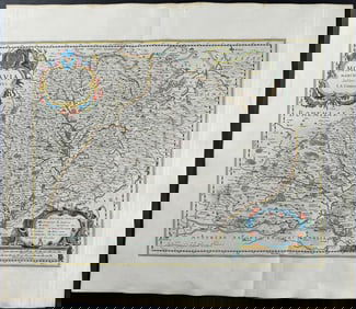 Blaeu - Map of Moravia (Czech Republic)