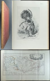 Karl Bodmer's Travels in the Interior of North America - Volume with 81 Lithographs