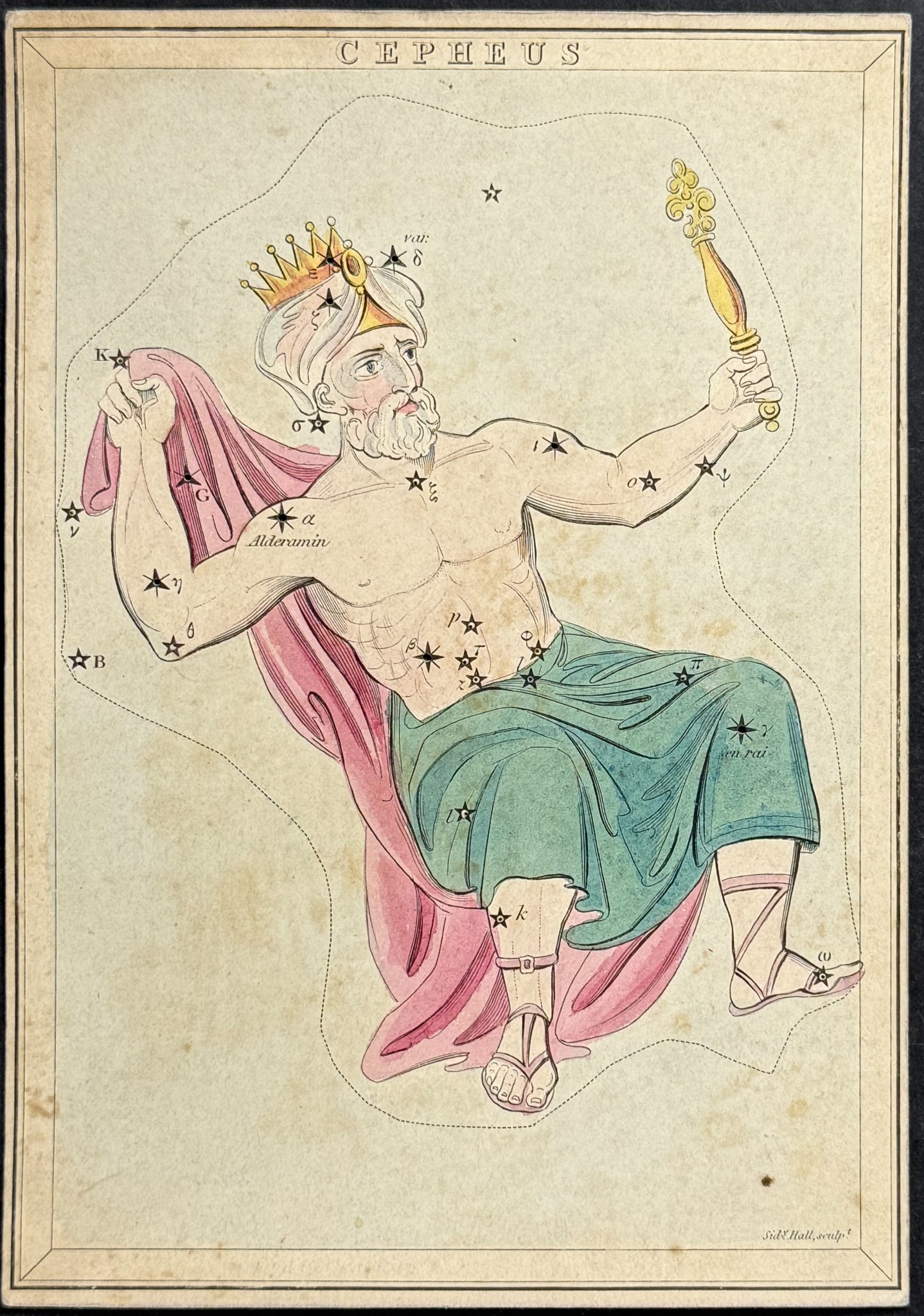 Aspin - Constellation Map of Cepheus (1 of 1)