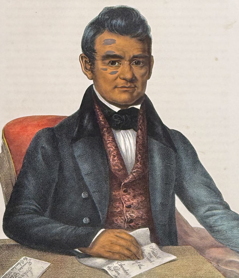 McKenney & Hall, Folio - John Ross, A Cherokee Chief (1 of 2)