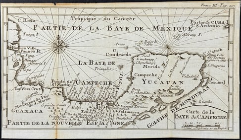 Dampier - Chart of the Bay of Campeche or Campeche Sound, Gulf of Mexico