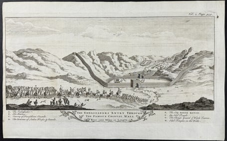 Harris - Embassadors Entry through the Famous Chinese Wall (Great Wall of China)