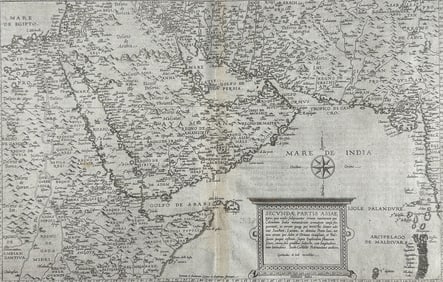 De Jode, pub. 1593 - Map of the Arabian Peninsula & Sea Region (Secundae Partis Asiae)