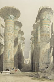 David Roberts - Great Hall at Karnac, Thebes