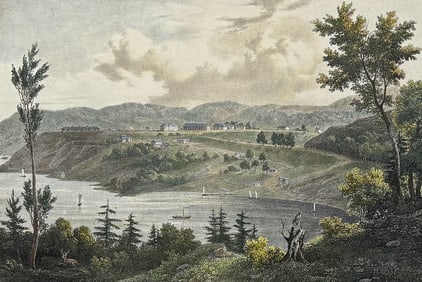 Milbert - General View of the Military School or West Point [New York]. 8