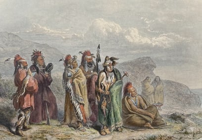 Karl Bodmer - Saukie & Fox Indians. 10