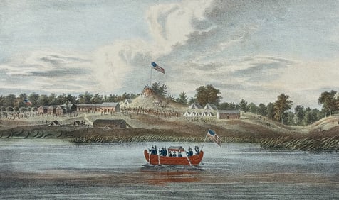 Lewis - A View of the Butte des Morts Treaty Ground with the arrival of the Commissioners Gov. Lewis