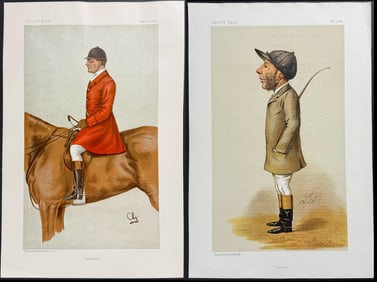 Vanity Fair - 5 Caricatures of Horse Riders or Jockeys