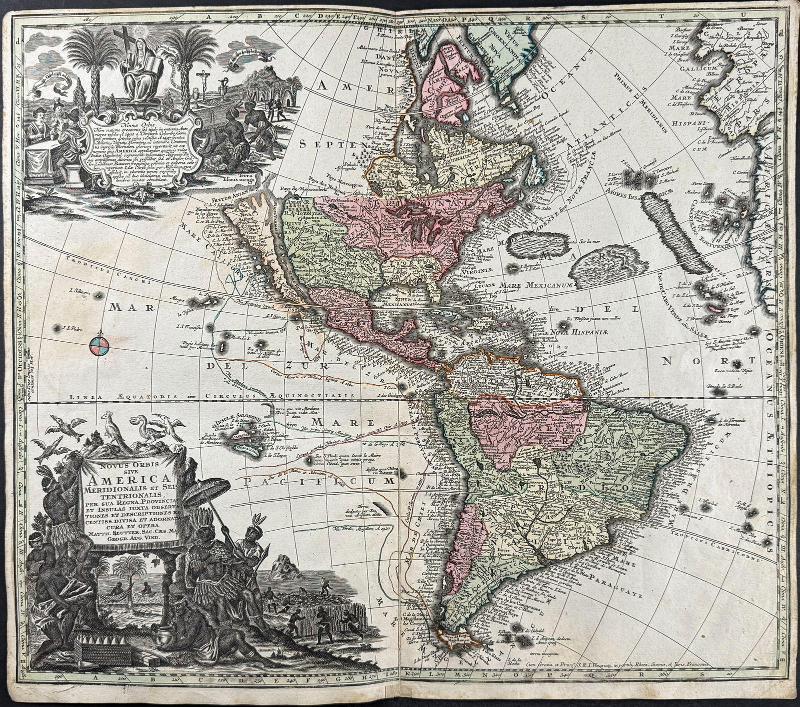 Seutter - Map of the Americas (1 of 2)