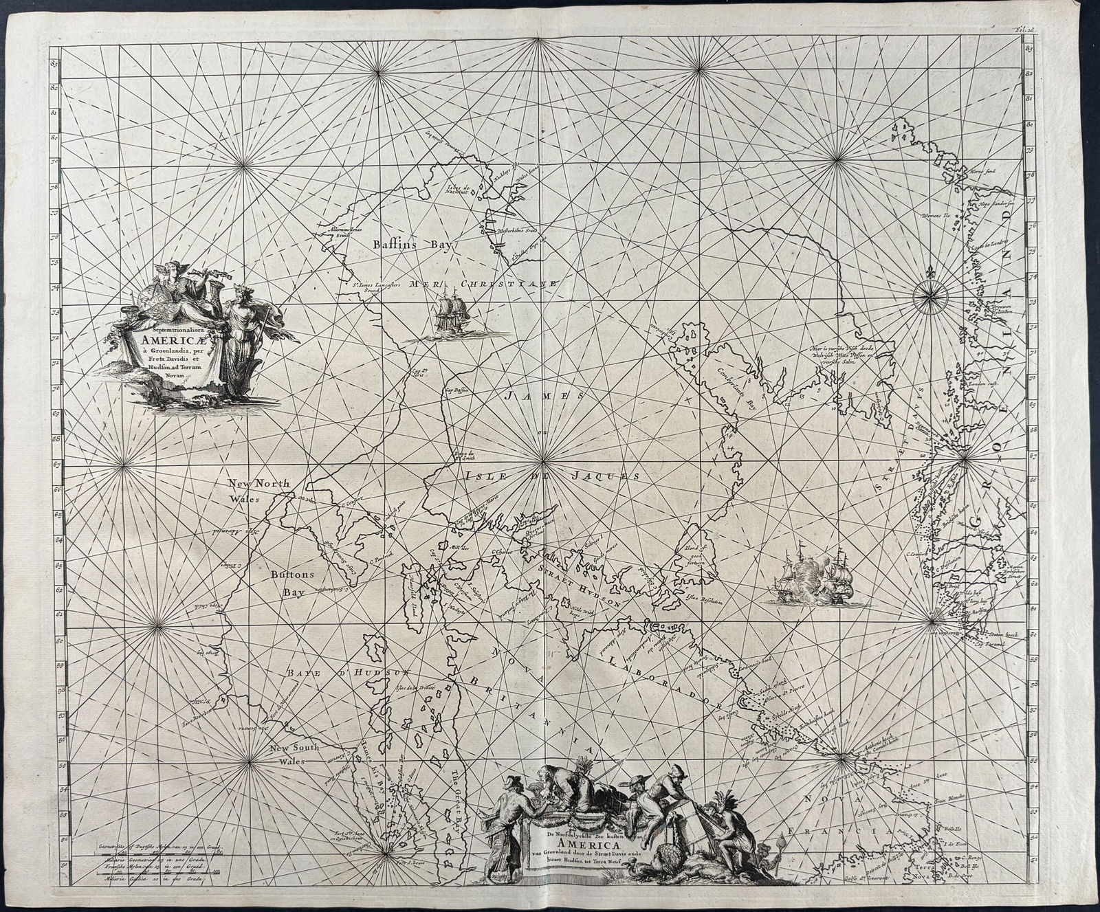 Renard - Chart of the North Atlantic with eastern Canada, Greenland (1 of 1)
