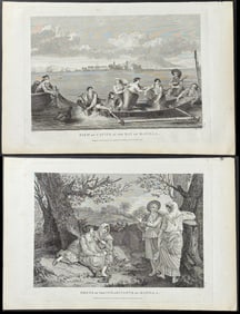 La Perouse - 3 Engravings of Manilla, Philippines
