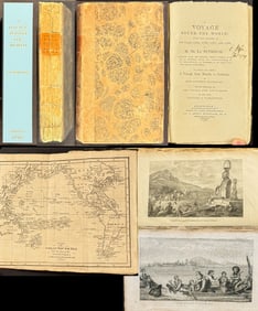 Perouse, Maurelle, & Vancouver's Voyages - Volume with 3 Engravings, 1 Chart, and 3 Voyages Detailed