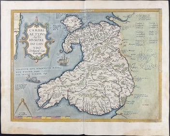 Ortelius - Map of Wales