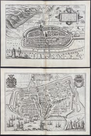 Braun & Hogenberg, pub. 1575 - 4 Engravings of Views of Germany