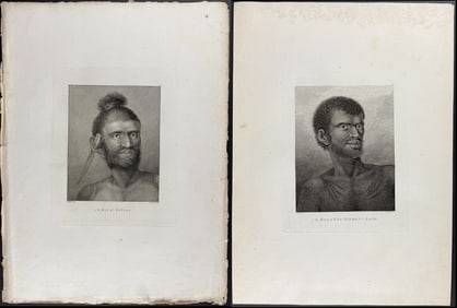 Captain Cook - 6 Native People Engravings