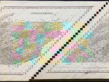 Finley - Map of Pennsylvania