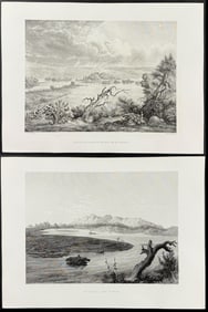 Wilkes - Pair of Engravings of the Rio Grande River
