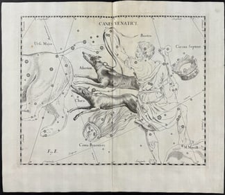 Hevelius - Constellation Chart: Canes Venatici