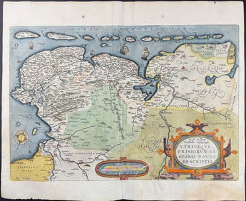 Ortelius - Map of Frisia, Germany