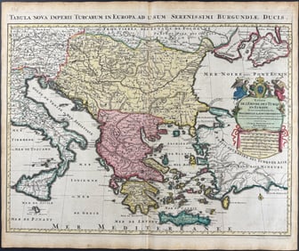 Mortier - Map of Turkey in Europe (part of Italy & Greece)