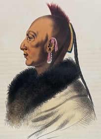 McKenney & Hall, Folio - Le Soldat du Chene, An Osage Chief