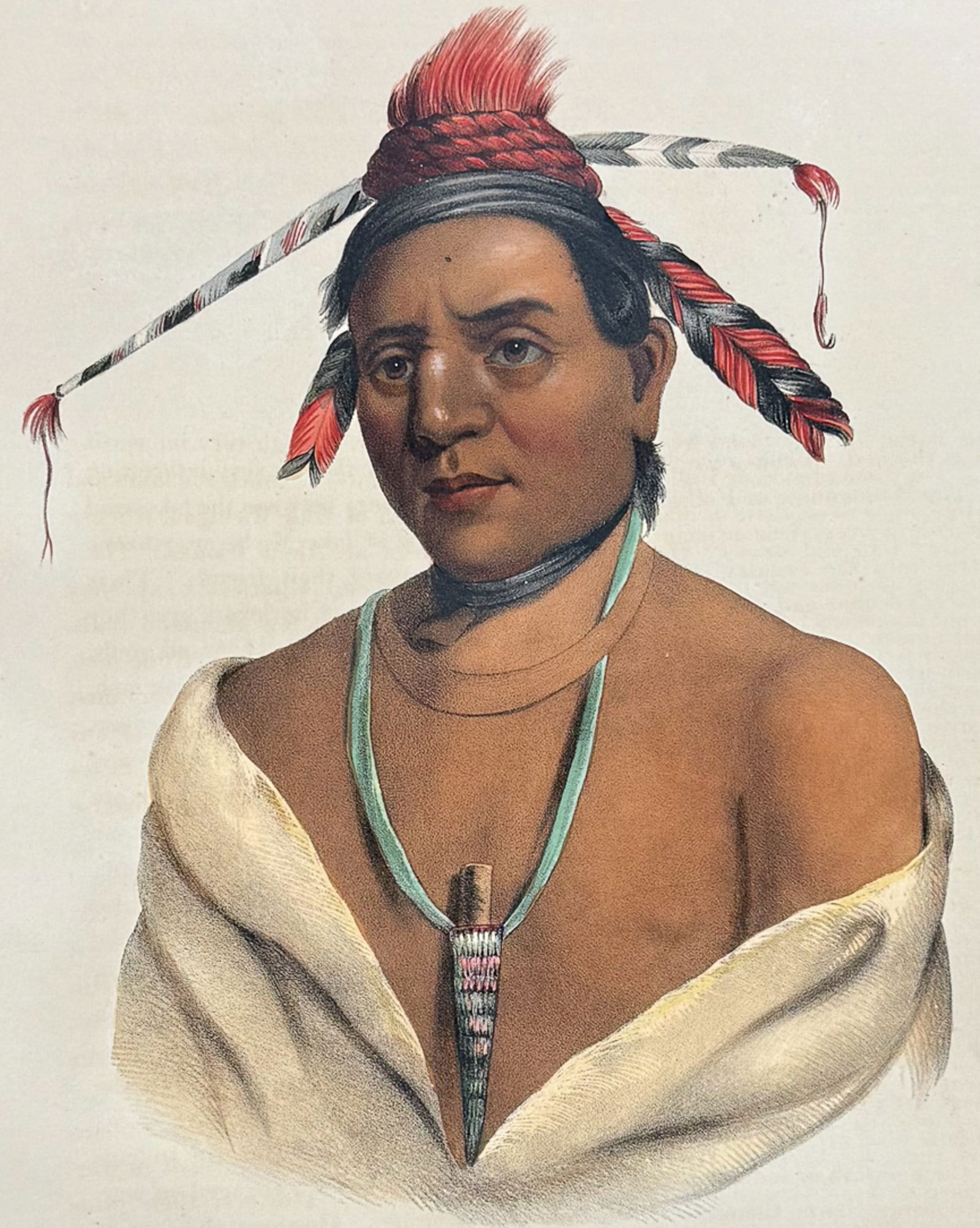 McKenney & Hall, Folio - Mar-Ko-Me-Te, A Menomene Brave (1 of 2)