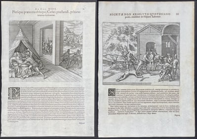 De Bry - 4 Engravings of Latin America