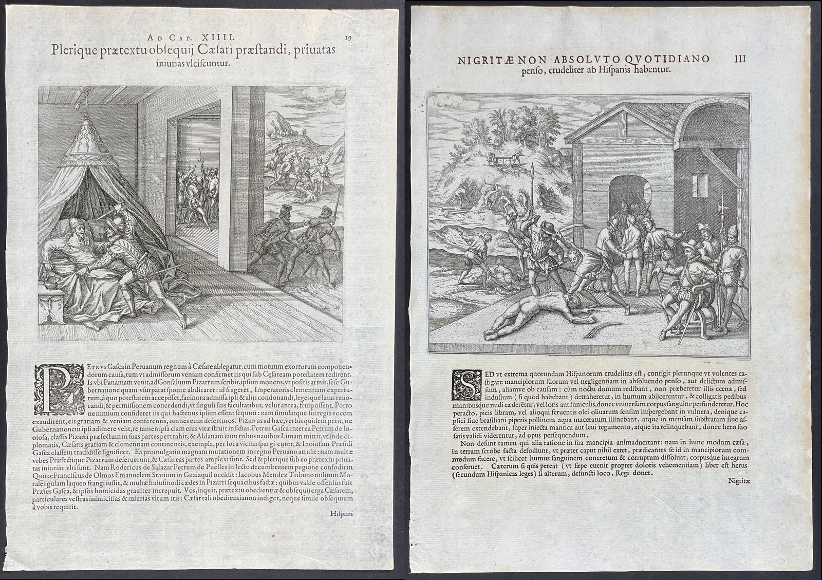 De Bry - 4 Engravings of Latin America