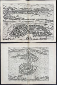 Braun & Hogenberg, pub. 1575 - 14 Engravings of German City Views
