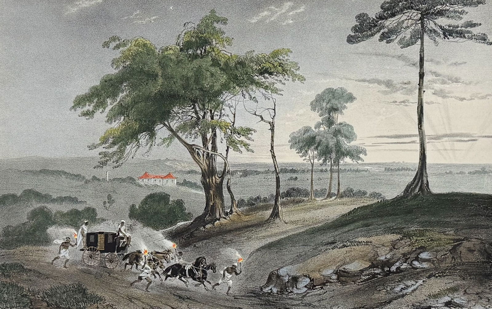 Vaillant - View of Signapore (Environs de Singapour) (1 of 2)