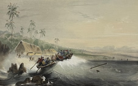 Vaillant - View of Hawaii (Echouage aux Iles Sandwich). 43