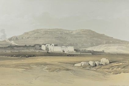 David Roberts - Medinet Abou, Thebes