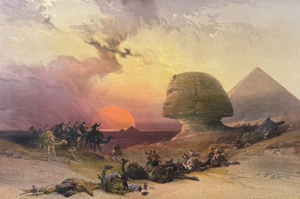 David Roberts - Approach of the Simoom, Desert of Gizeh