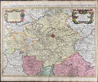 Mortier - Map of France: Paris