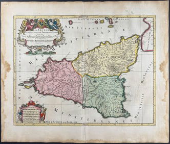 Mortier - Map of Sicily