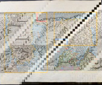 Ortelius - Map of Anatolia, Turkey / Egypt / Carthage