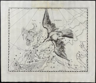 Hevelius - Constellation Chart: Cygnus