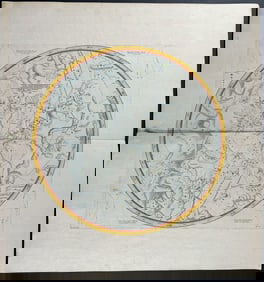 Seller & Senex - Celestial Chart - Australis Hemisphaerii tabulam (Seller, c. 1679)
