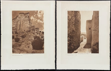 Edward Curtis -  Pair of Photogravures of Native American Scenes