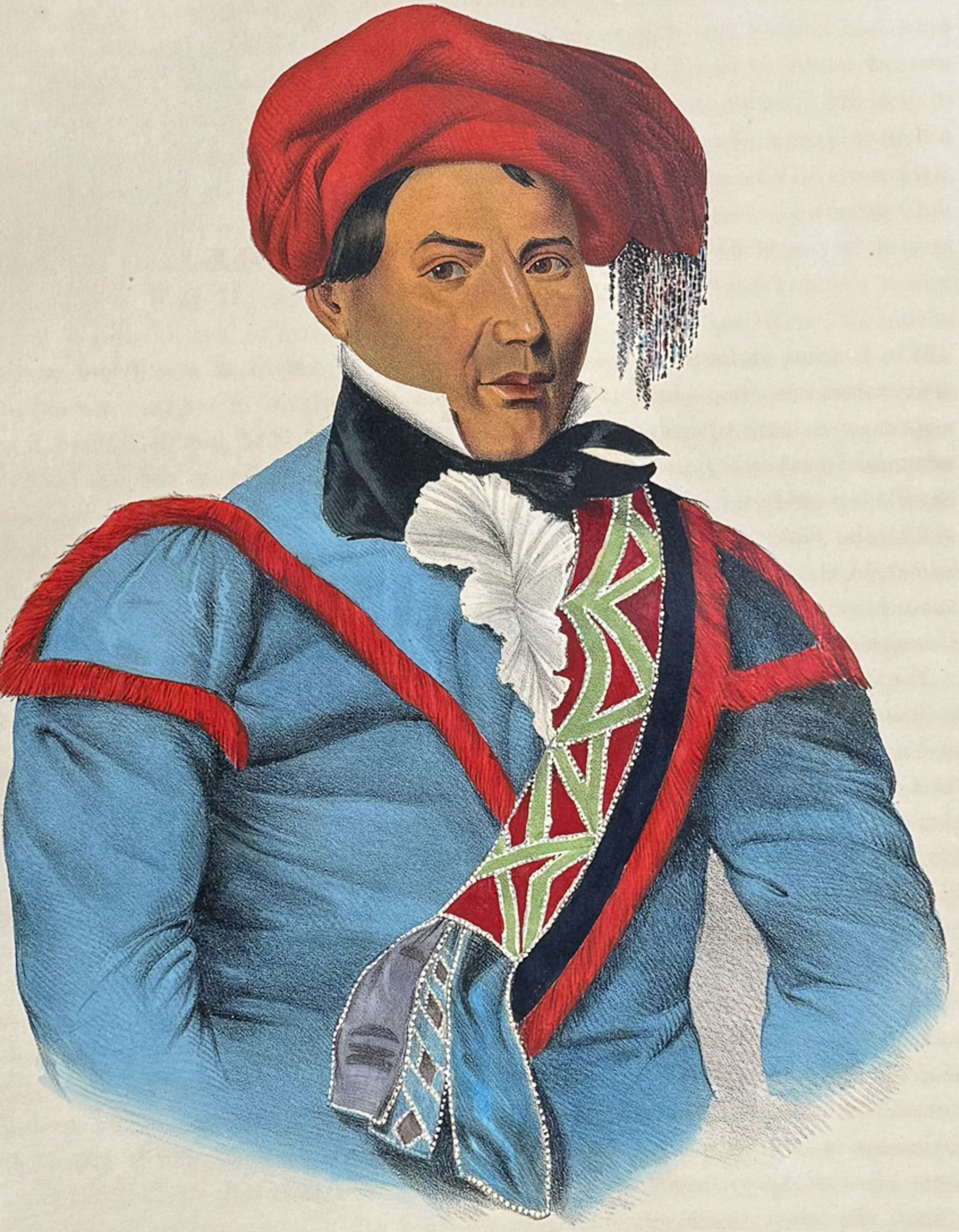 McKenney & Hall, Folio - Tustennuggee Emathla or Jim Boy, A Creek Chief (1 of 2)