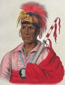 McKenney & Hall, Folio - Tah-Ro-Hon, An Ioway Warrior