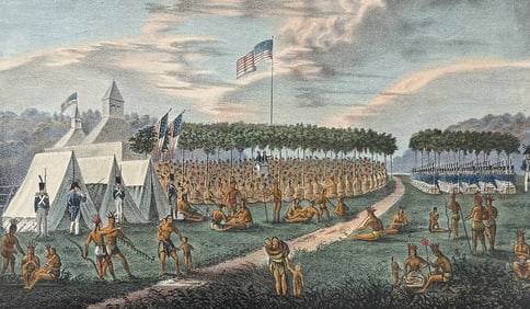 Lewis - View of the Great Treaty held at Prairie du Chien, Septmber, 1825