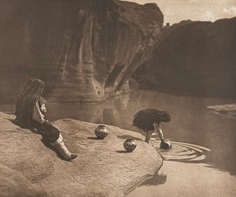 Edward Curtis, Folio - At the Old Well of Acoma. 571