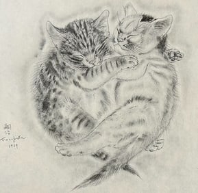 Foujita, Rare: Domestic Cat Illustration: Atarah & Hesione