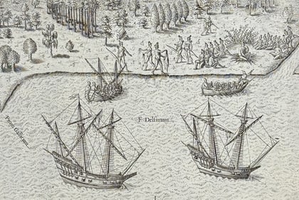 De Bry - Florida - The promontory where the French landed, called by them the French promontory