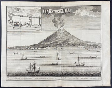 Valentijn - View of Volcano in Ternate, Indonesia
