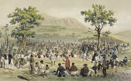 Vaillant - Dances of Hawaii, Sandwich Islands [Scene de Danse aux Iles Sandwich]. 42